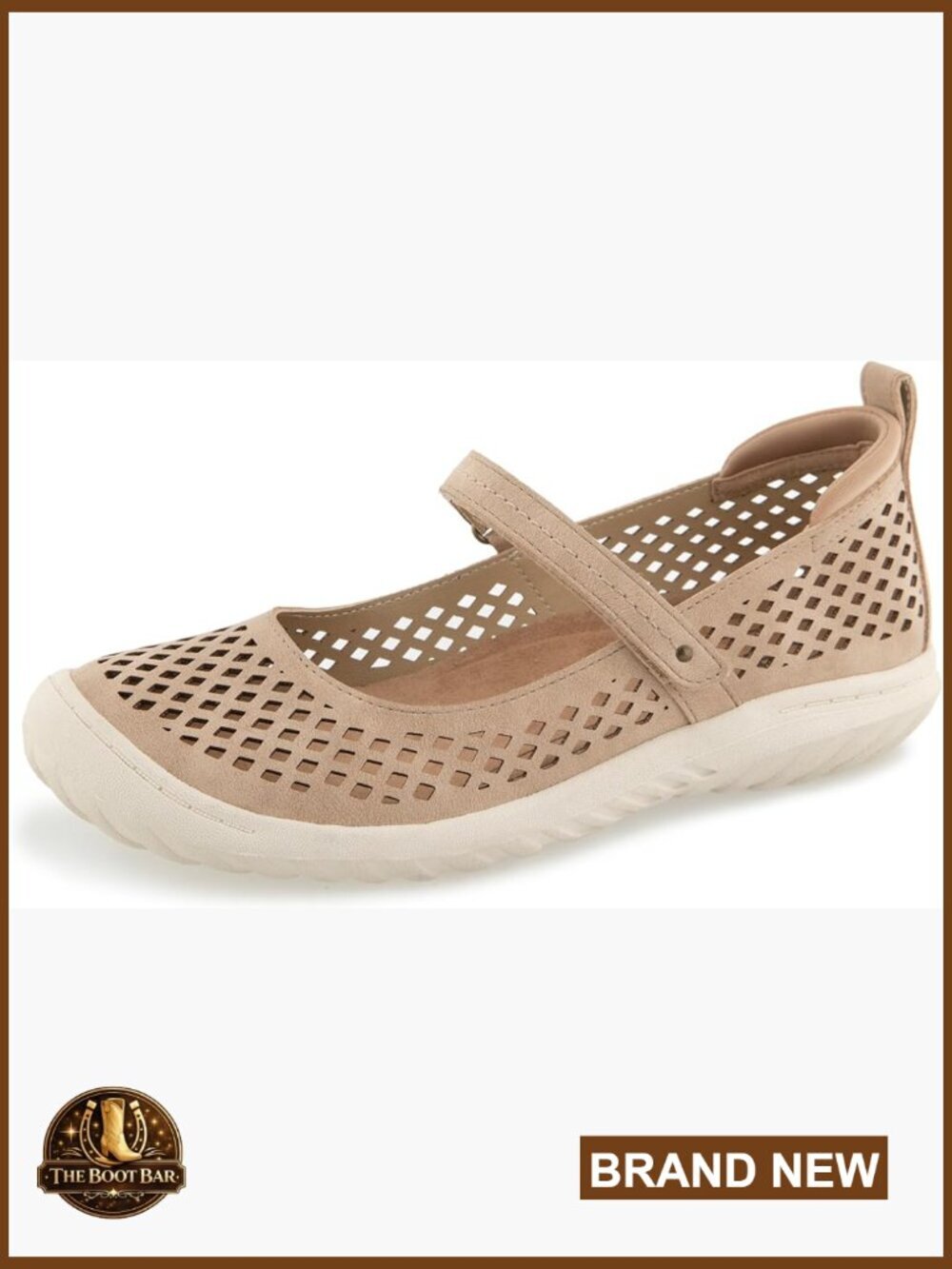Women's Casual Comfort Mary Jane Flat Hook & Loop Closure